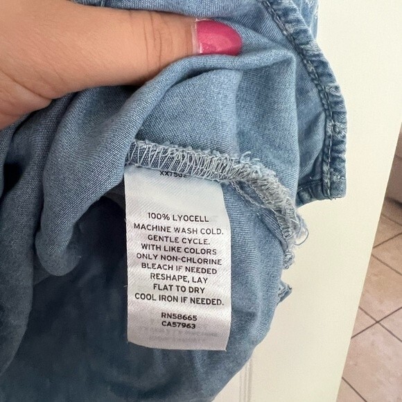 Caslon Oversize Square Neck Blouse SZ M - Picture 3 of 4